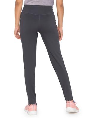 mid rise solid track pant - 17814471 - Standard Image - 3