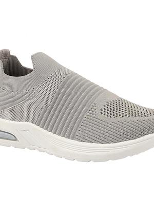 grey mesh slip on sports shoes - 17814997 - Standard Image - 3