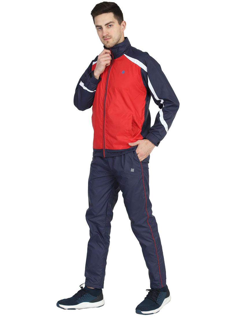 navy blue color block full length track suit - 17815377 - Zoom Image - 2