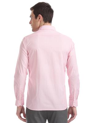 pink printed formal shirt - 17816197 - Standard Image - 3