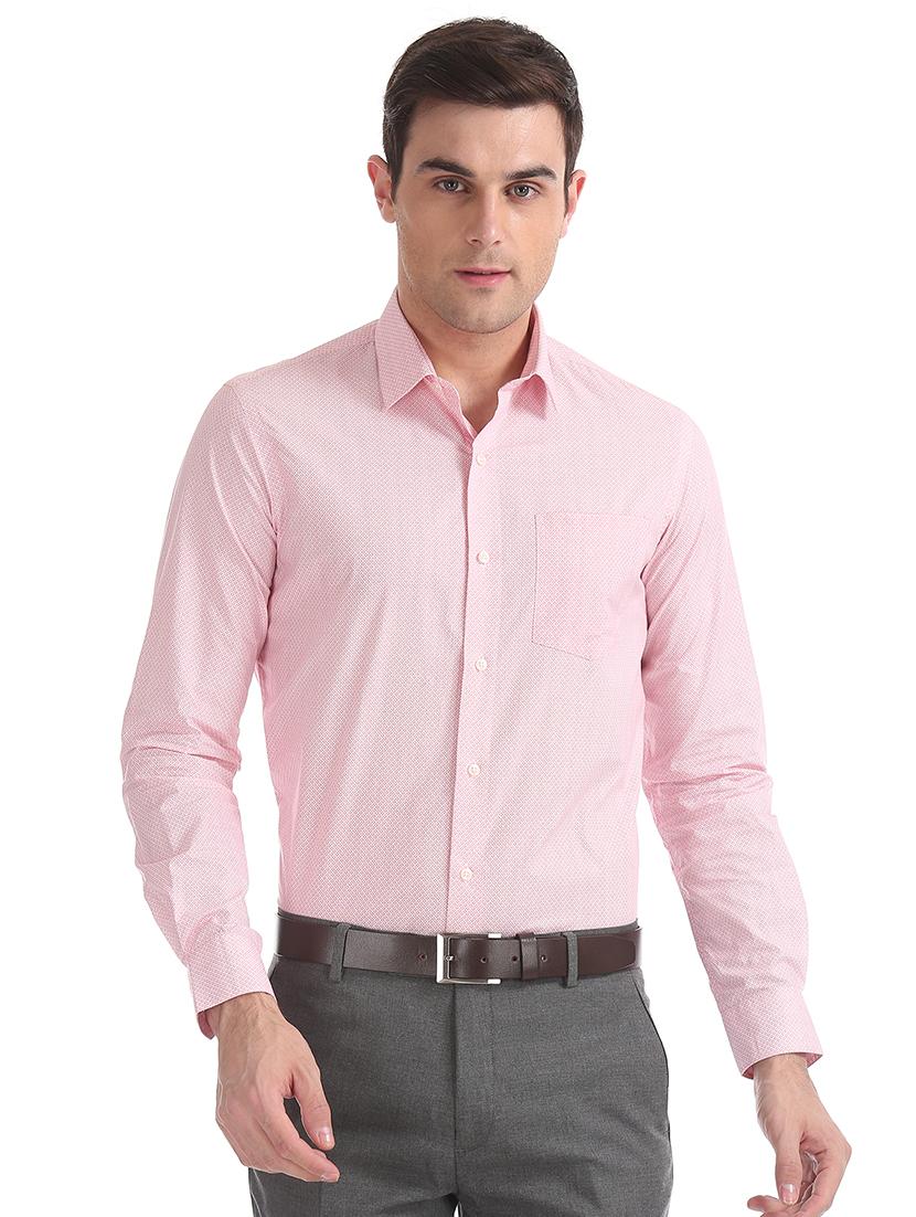 pink printed formal shirt - 17816197 - Zoom Image - 1