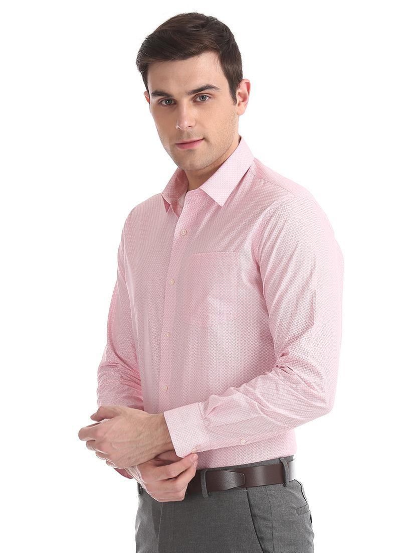 pink printed formal shirt - 17816197 - Zoom Image - 2