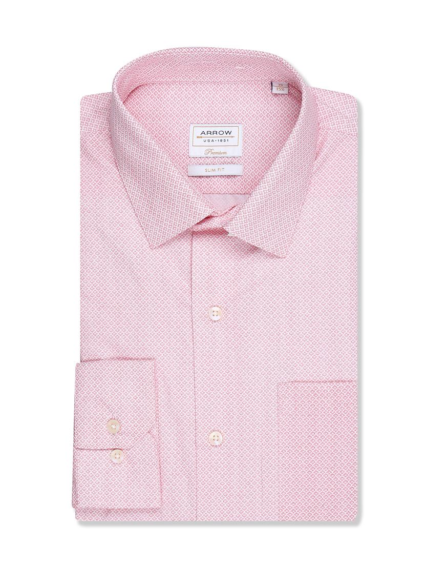 pink printed formal shirt - 17816197 - Zoom Image - 5