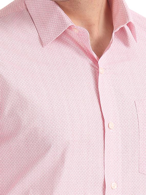 pink printed formal shirt - 17816197 - Zoom Image - 6