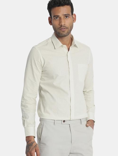 green solid formal shirt - 17816228 - Standard Image - 1