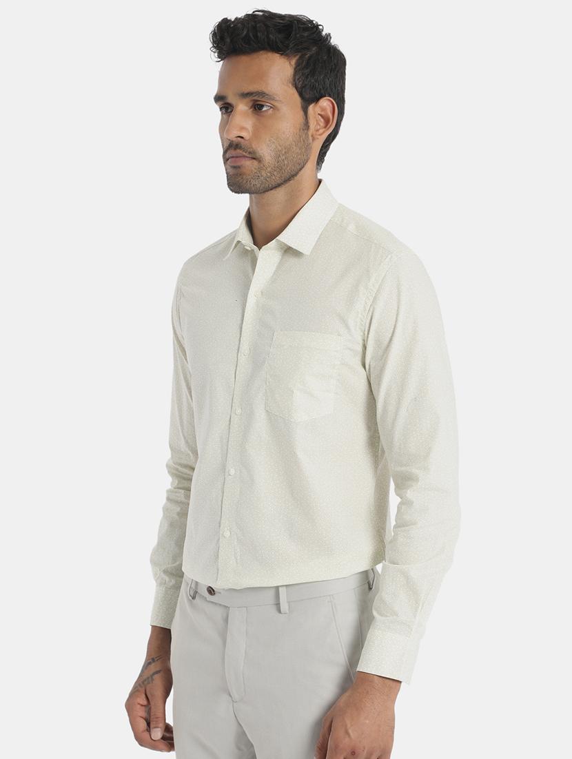 green solid formal shirt - 17816228 - Zoom Image - 2