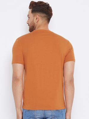 orange printed t-shirt - 17816395 - Standard Image - 3