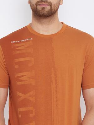 orange printed t-shirt - 17816395 - Standard Image - 4