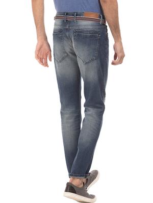 blue heavy washed denim jeans - 17817006 - Standard Image - 3