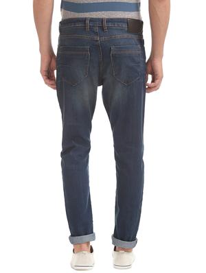 blue light washed ripped denim jeans - 17817014 - Standard Image - 3