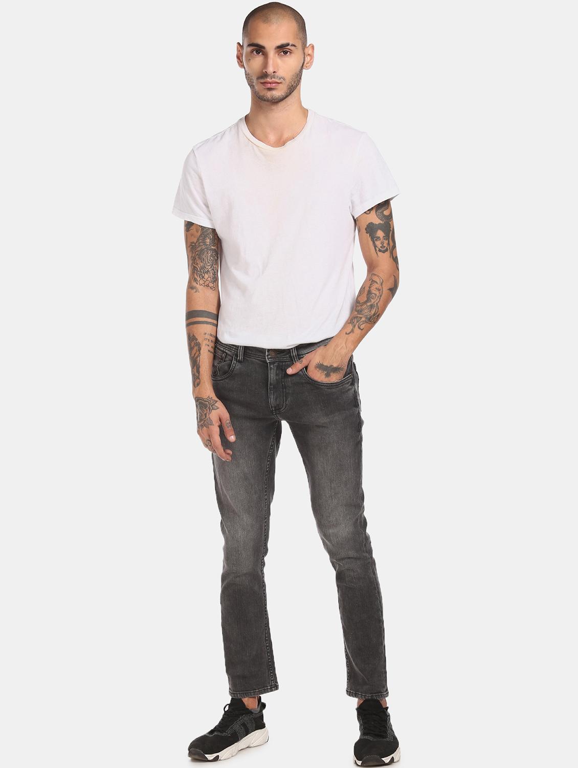 black light washed denim jeans - 17817030 - Zoom Image - 4