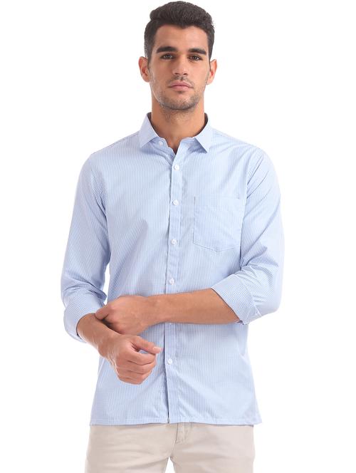 blue checkered casual shirt - 17817203 - Very Small Image - 1
