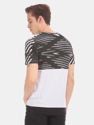 white chest print t-shirt - 17817465 - Standard Image - 3