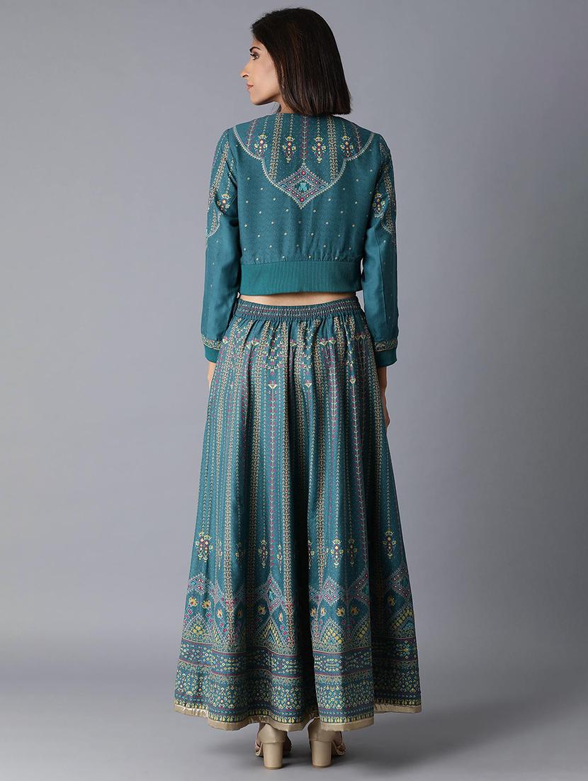 embroidered skirt top set - 17818037 - Zoom Image - 3