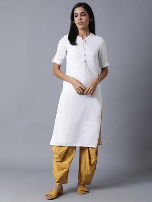 yellow cotton salwar salwars - 17818065 - Standard Image - 4