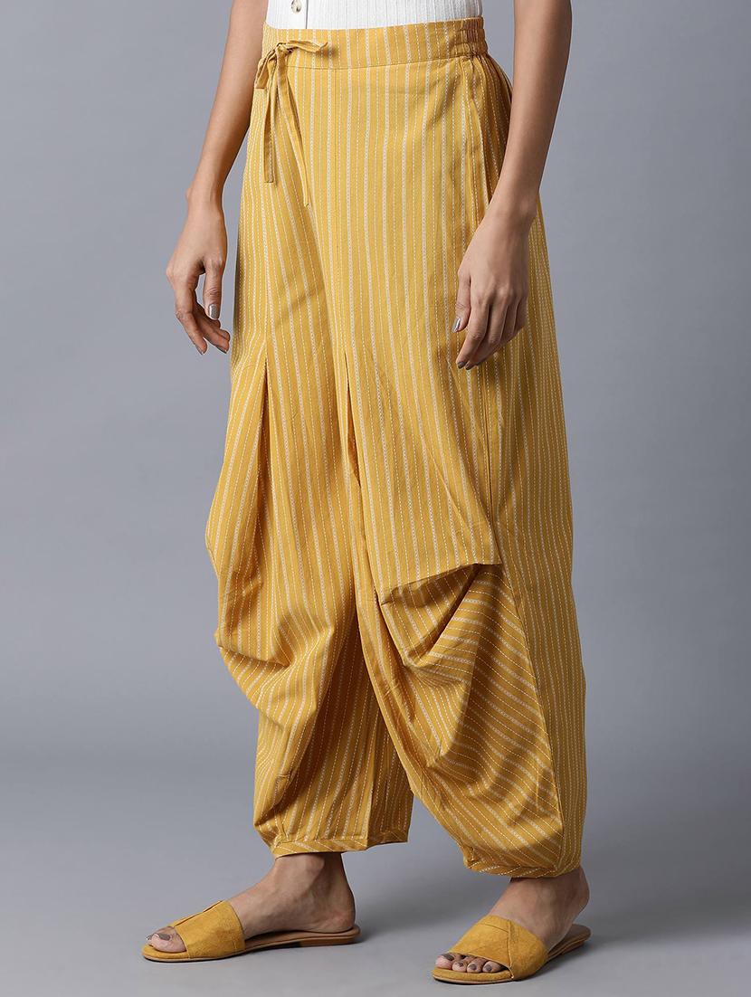 yellow cotton salwar salwars - 17818065 - Zoom Image - 2