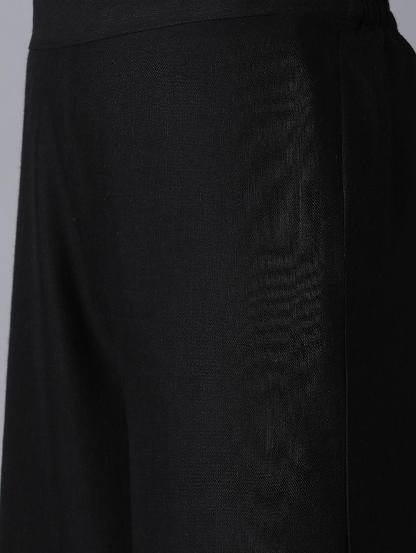 black solid regular salwar - 17818097 - Zoom Image - 5
