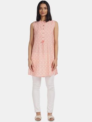 printed straight kurta - 17818447 - Standard Image - 4