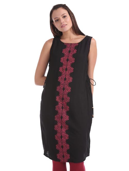 printed a-line kurta - 17818480 - Standard Image - 1