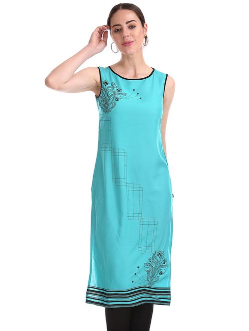 printed straight kurta - 17818486 - Standard Image - 1