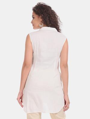 solid straight kurta - 17818515 - Standard Image - 3