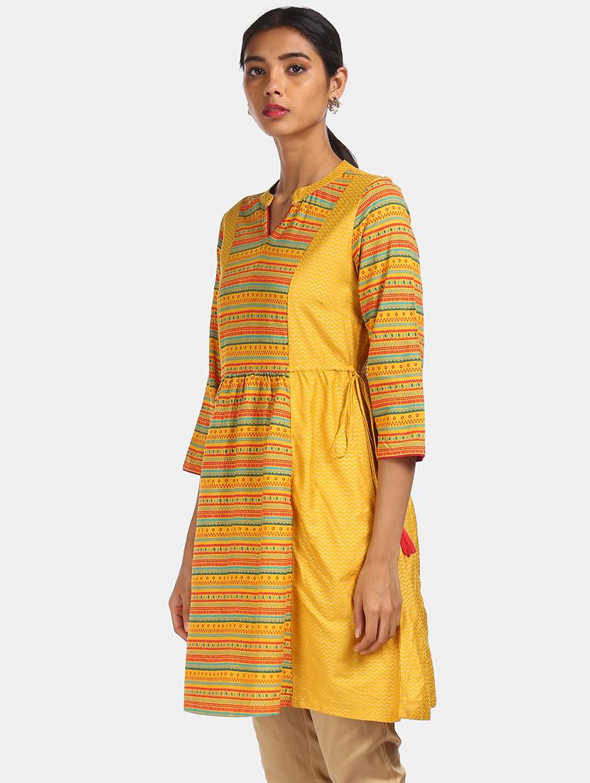 printed a-line kurta - 17818573 - Zoom Image - 1
