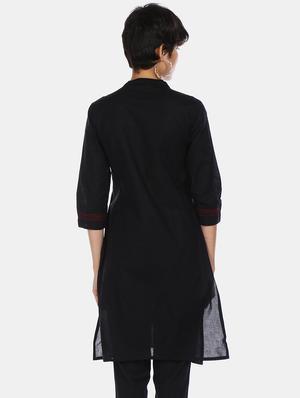 embroidered straight kurta - 17818644 - Standard Image - 2