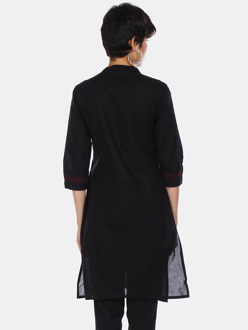 embroidered straight kurta - 17818644 - Zoom Image - 2