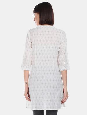 printed straight kurta - 17818849 - Standard Image - 3
