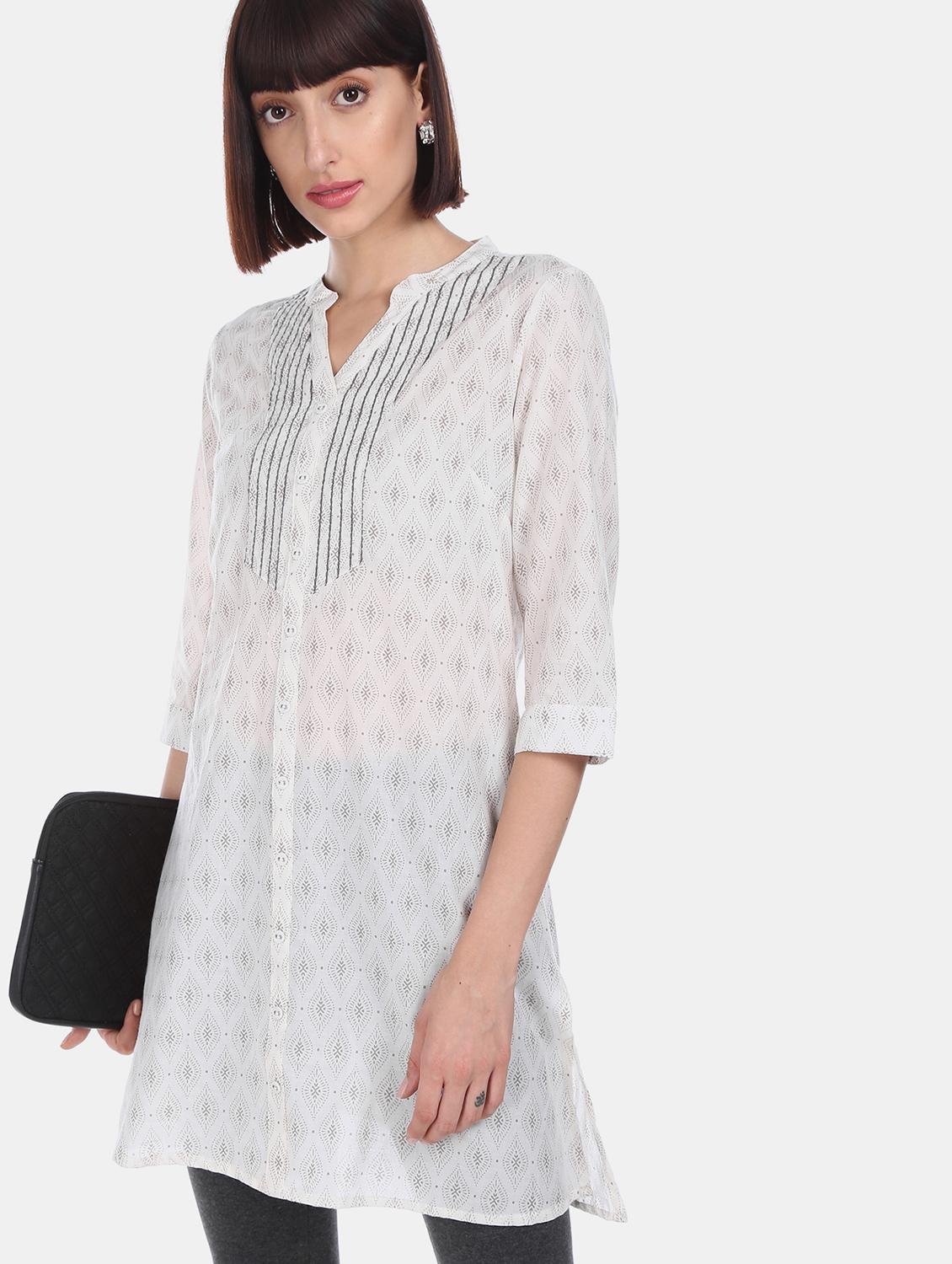 printed straight kurta - 17818849 - Zoom Image - 2
