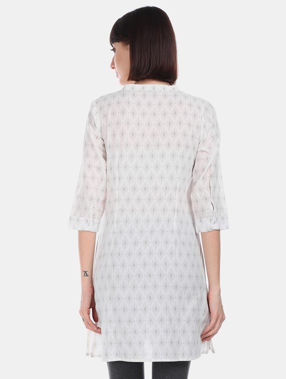 printed straight kurta - 17818849 - Zoom Image - 3