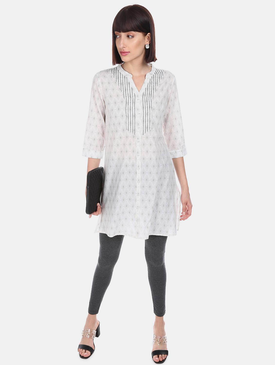 printed straight kurta - 17818849 - Zoom Image - 4
