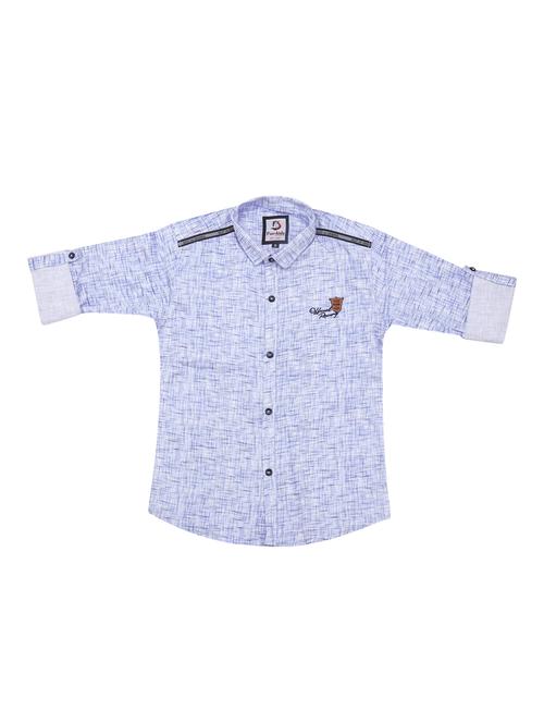 blue printed shirt - 17819028 - Standard Image - 1