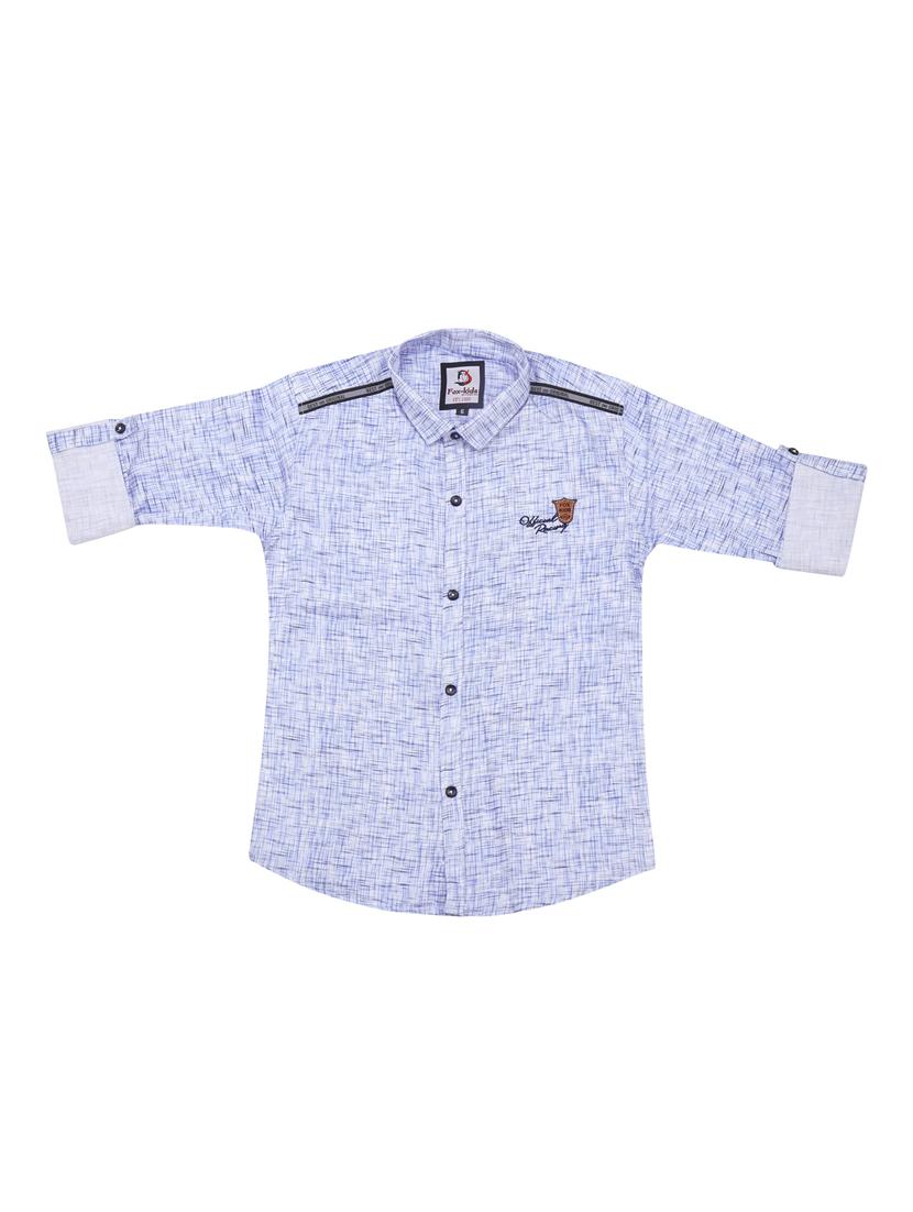 blue printed shirt - 17819028 - Zoom Image - 1
