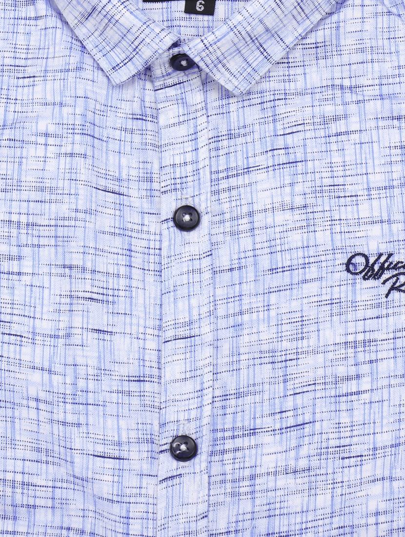 blue printed shirt - 17819028 - Zoom Image - 3