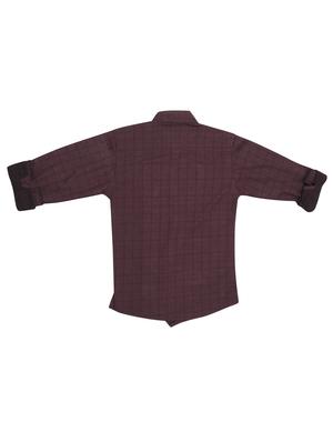 brown checks shirt - 17819058 - Standard Image - 2