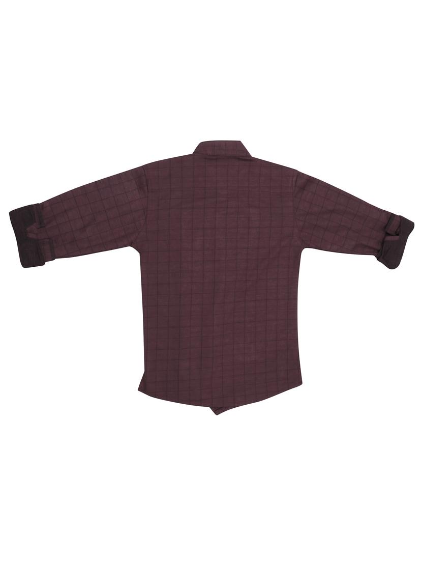 brown checks shirt - 17819058 - Zoom Image - 2
