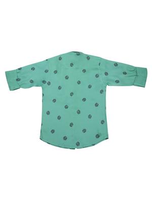 green printed shirt - 17819141 - Standard Image - 2