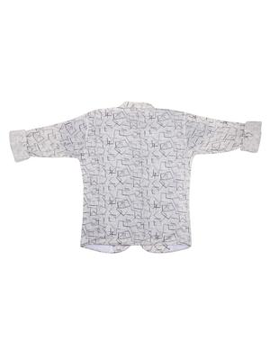 white printed shirt - 17819143 - Standard Image - 2