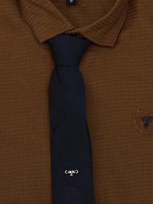 brown solid cotton shirt - 17819170 - Standard Image - 3