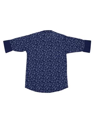 blue cotton printed shirt - 17819178 - Standard Image - 2