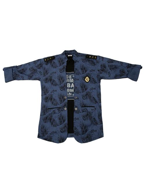 blue printed shirt - 17819315 - Standard Image - 1