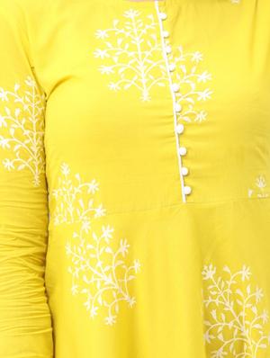 printed flared kurta - 17819624 - Standard Image - 4