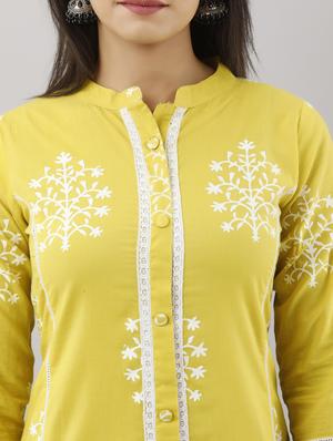 printed a-line kurta - 17819638 - Standard Image - 4