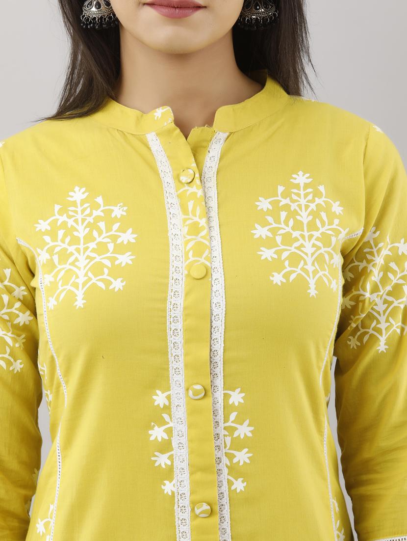 printed a-line kurta - 17819638 - Zoom Image - 4