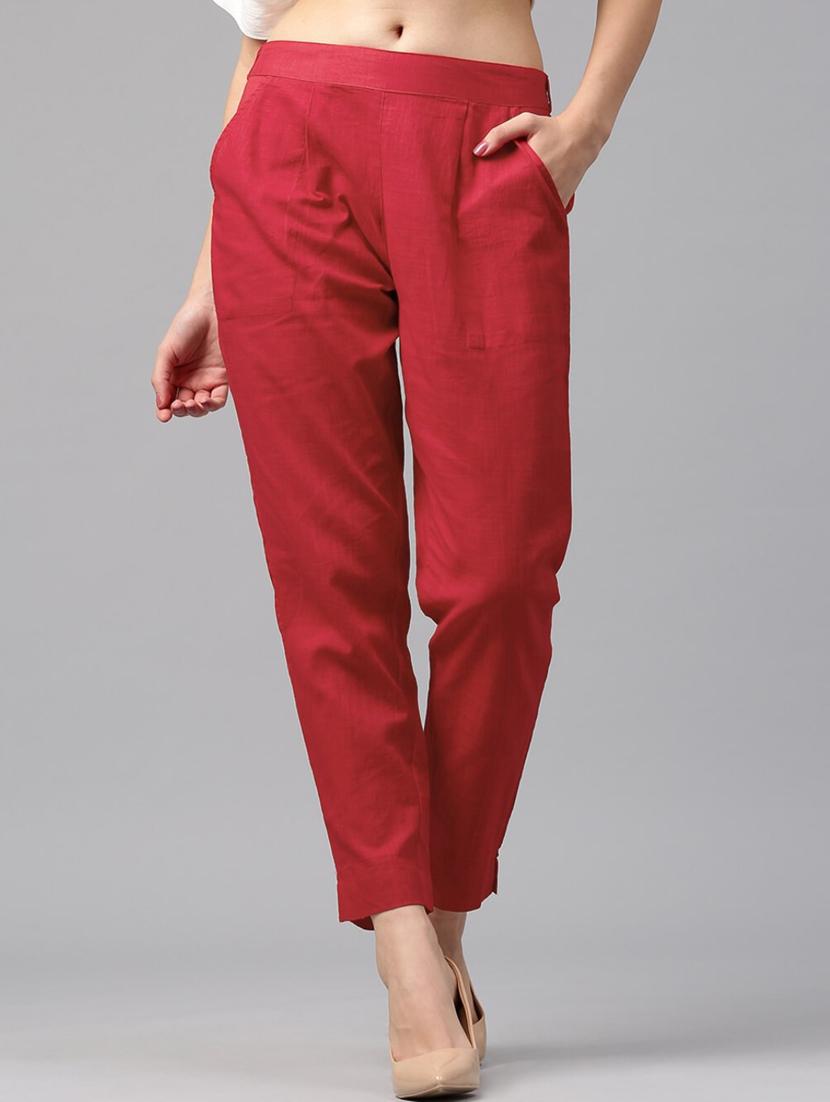 mid rise solid pleated trouser - 17819719 - Zoom Image - 1