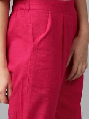 mid rise solid pleated trouser - 17819720 - Standard Image - 5