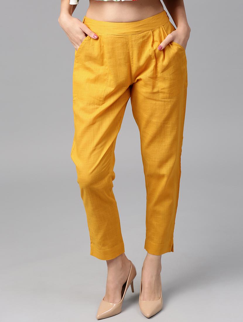 mid rise solid pleated trouser - 17819724 - Zoom Image - 1
