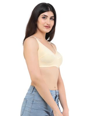 beige solid regular bra - 17819737 - Standard Image - 2