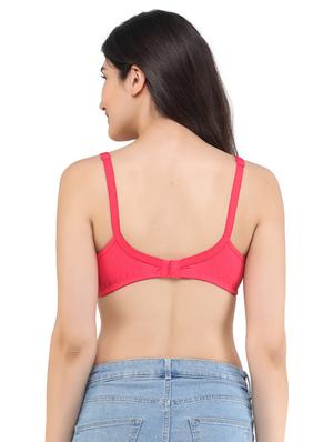 pink solid regular bra - 17819856 - Standard Image - 3